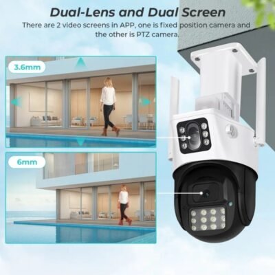 Κάμερα ασφαλείας IP Dual - Security Camera - WiFi - P33 - 4MP - 322008 - Image 3